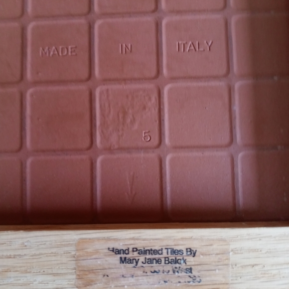 Kokopelli wall tile or trivet mary jane balok - Picture 2 of 4